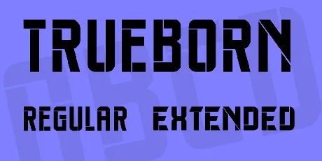 Trueborn font