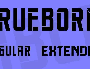 Trueborn font