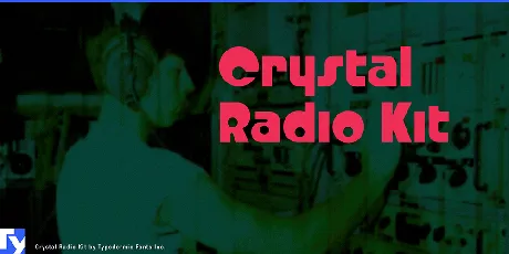 Crystal Radio Kit font