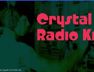 Crystal Radio Kit font