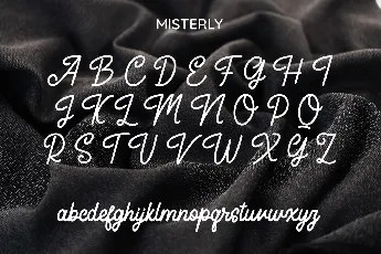 Misterly font