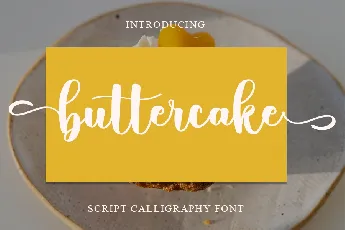 Buttercake font