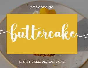 Buttercake font