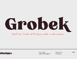 Grobek Family font