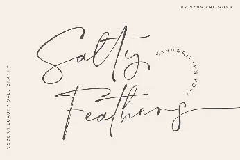 Salty Feathers font