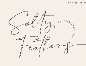 Salty Feathers font