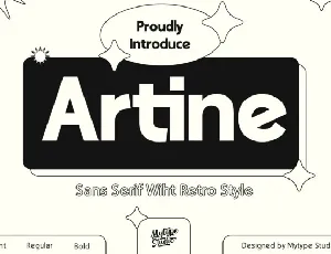 Artine font