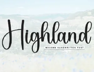 Highland Script font