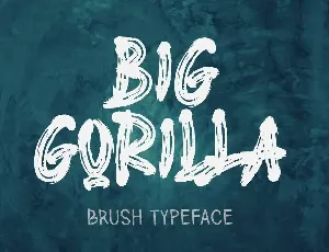 BIG GORILLA font