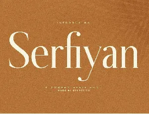 Serfiyan font