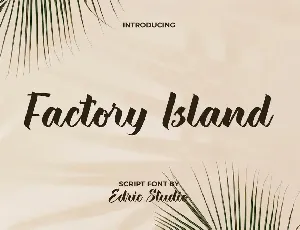 Factory Island Demo font