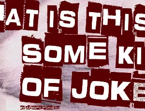 What is this - some kind of joke? font