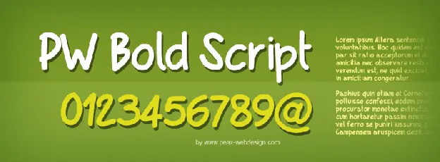 PWBoldScript font