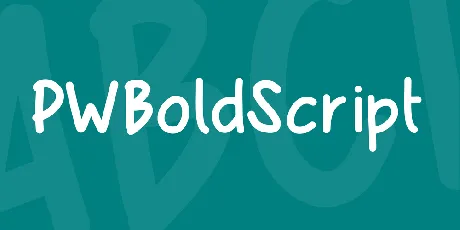 PWBoldScript font