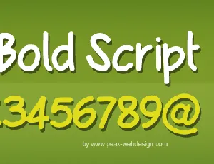 PWBoldScript font