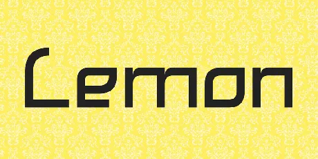 Lemon font