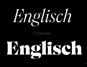 Englisch font