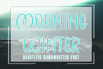 Morning Winter font