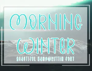 Morning Winter font