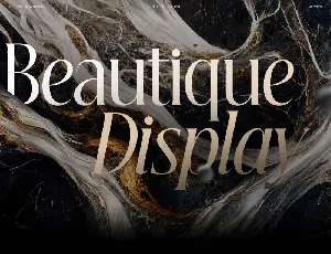Beautique Display Family font