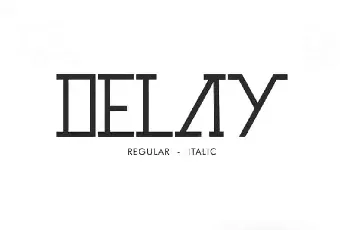 Delay Sans Serif font