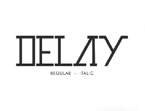 Delay Sans Serif font