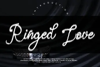 Ringed Love Handwritten font