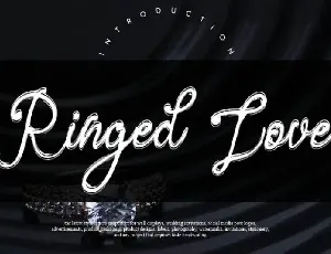 Ringed Love Handwritten font