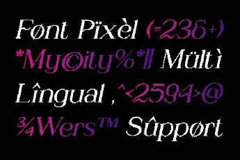 Glastone Pixel font