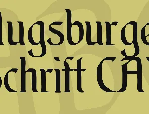 Augsburger Schrift CAT font