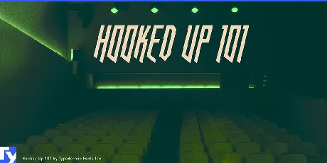 Hooked Up 101 font