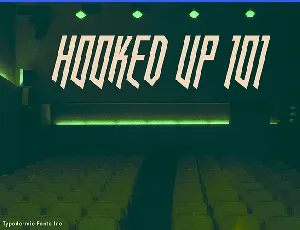 Hooked Up 101 font