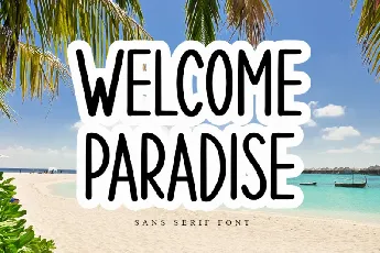 Welcome Paradise font