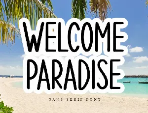 Welcome Paradise font