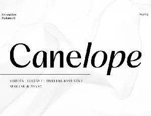 Canelope font