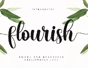 Flourish font