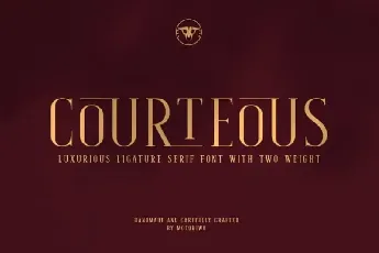 Courteous Serif font