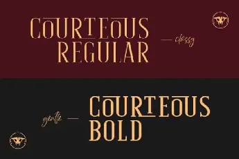 Courteous Serif font