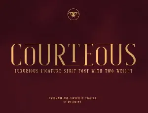 Courteous Serif font