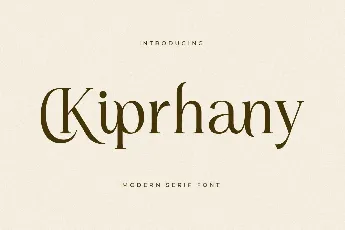 Kiprhany DEMO VERSION font