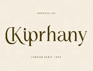 Kiprhany DEMO VERSION font