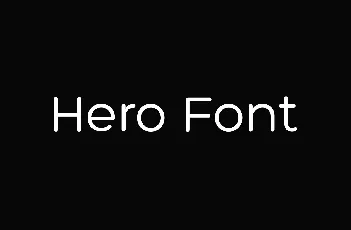 Hero font