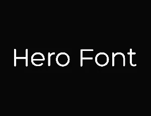 Hero font