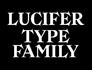 Lucifer Family font