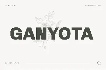 Ganyota Family font