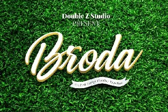 Broda Script Free font