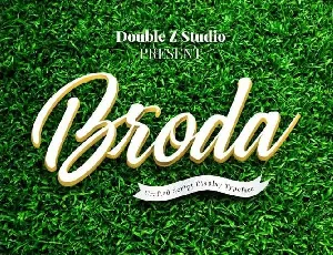 Broda Script Free font