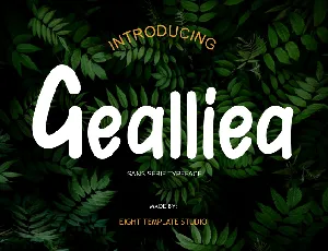 Gealliea font