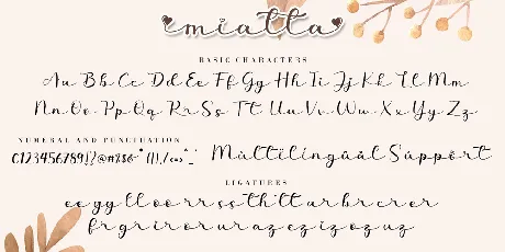 Miatta font