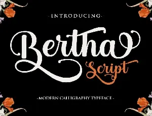 Bertha Script font